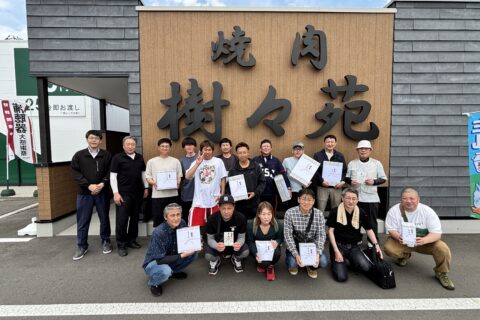 新入社員歓迎会「パークゴルフ＆焼肉大会」