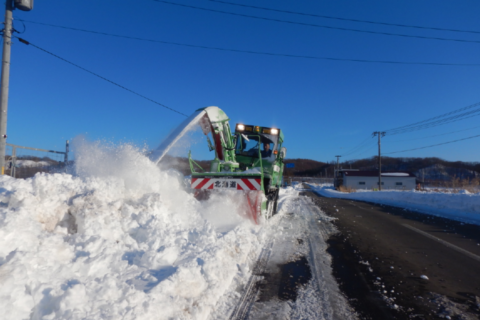 歩道除雪